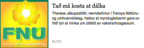 Samrøða: Mangla eina virkisætlan fyri at skerja útlát
