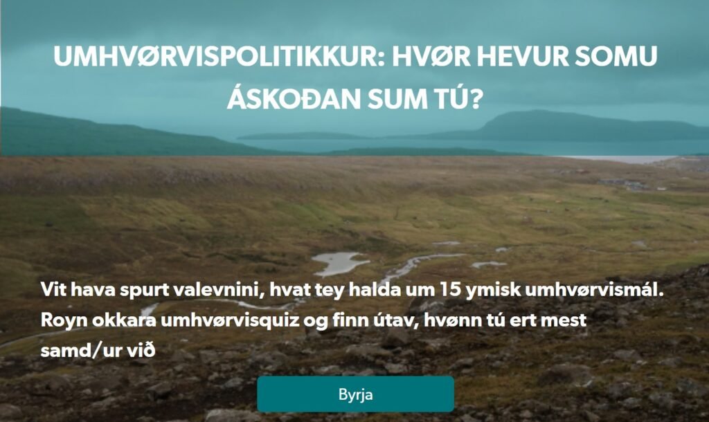 Gott umhvørvisval!